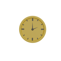 3d giallo orologio png