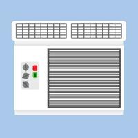 Conditioner air cooling power technology isolated white. Comfort vector temperature climate system icon