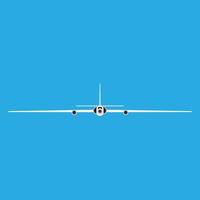 Spy plane front view vector icon. Drone aircraft aviation remote control. Fly RC jet equipment surveillance force