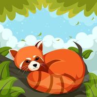 International Red Panda Day Background vector