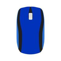 PC computer mouse vector illustration technology with button equipment device icon. PC object isolated white symbol. Modern electronic mouse with scroll pointer tool shape. Computer device accessory