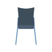 silla cafe vector icono muebles diseño interior. persona plana sentada vista frontal bistro. sala de elemento de cafetería de dibujos animados