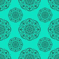 Vector seamless mandala with a pattern. Patterned background with doodles.Vintage decorative elements. A hand-drawn background.Islam,Arab, Indian.Ottoman motifs. Ideal for printing on fabric or paper.