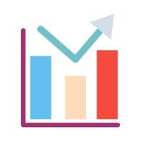 gráfico de negocios vector icono diagrama ilustración diseño gráfico. Informe de barra de elemento de finanzas de crecimiento de icono de gráfico infográfico de datos. resumen información progreso flecha información documento diagrama de flujo estrategia