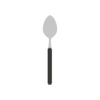 Spoon vector illustration denner utensil kitchen silverware icon food. Restaurant symbol cutlery equipment design object. Breakfast spoon kitchenware element sign silhouette