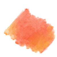 roze en oranje kleur hand- getrokken waterverf vloeistof bekladden voor versieren. png