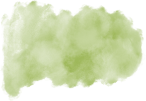 grüne Matcha-Aquarellspritzer und Pinselstrich-Clipart-Sammlung zur Dekoration. png