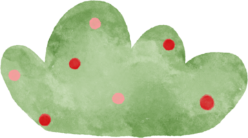 Watercolor grass for Christmas decoration. png