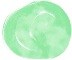 respingo de aquarela verde menta e coleção de clipart de pincelada para decoração. png