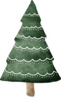acquerello Natale albero per decorazione. png