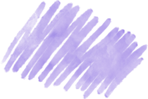 Purple watercolor splash and brush stroke clipart collection for decoration. png