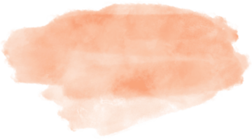 respingo de aquarela de pêssego e coleção de clipart de pincelada para decoração. png