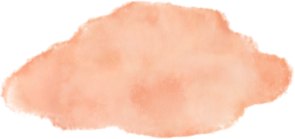 Peach watercolor splash and brush stroke clipart collection for decoration. png