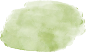 groene matcha aquarel splash en penseelstreek clipart collectie voor decoratie. png