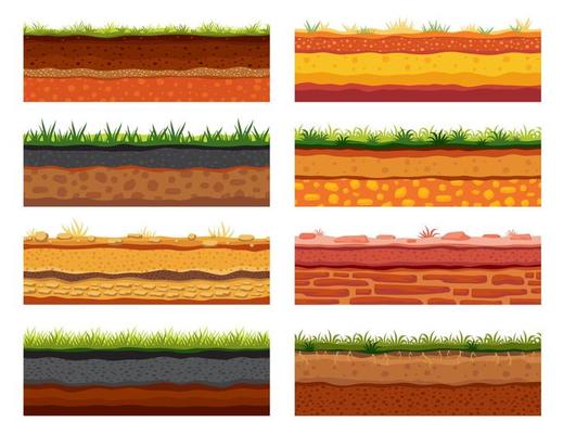 Soil ground layer, game surface backgrounds