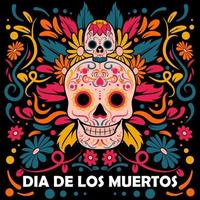 concepto del festival dia de los muertos vector