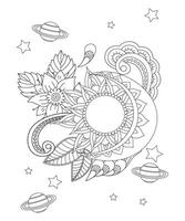 Coloring Page For Adult Free Vector