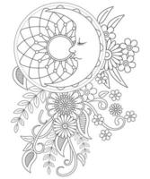 Coloring Page For Adult Free Vector