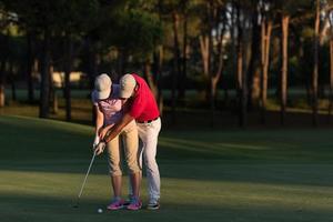 vista de instrucciones de golf foto