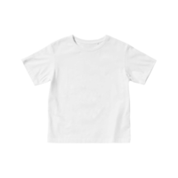 maquetas de camiseta blanca para niños manga corta png