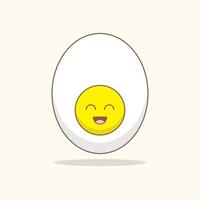 Cute egg illustration vector