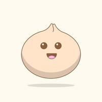 cute dimsum illustration vector