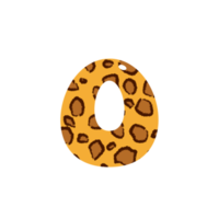 leopard skriva ut alfabet och siffra png