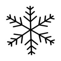 Simple snowflake for creating New Year and Christmas decorations vector