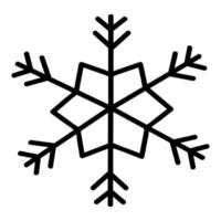 Simple snowflake for creating New Year and Christmas decorations vector