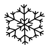Simple snowflake for creating New Year and Christmas decorations vector