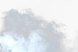 dichte, flauschige weiße rauchwolken und nebel auf transparentem png-hintergrund, abstrakte rauchwolken, unscharfe bewegung. rauchende schläge von der maschinentrockeneisfliege, die in der luft flattert, effekttextur png