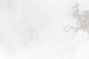 dicht pluizig trekjes van wit rook en mist Aan transparant PNG achtergrond, abstract rook wolken, beweging wazig uit van focus. roken slagen van machine droog ijs vlieg fladderend in lucht, effect structuur