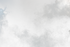 Dense Fluffy Puffs of White Smoke and Fog on transparent png Background, Abstract Smoke Clouds, Movement Blurred out of focus. Smoking blows from machine dry ice fly fluttering in Air, effect texture