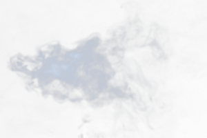 tät fluffig puffar av vit rök och dimma på transparent png bakgrund, abstrakt rök moln, rörelse suddig ut av fokus. rökning slag från maskin torr is flyga fladdrande i luft, effekt textur