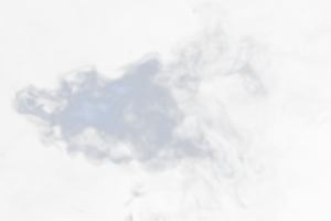 Dense Fluffy Puffs of White Smoke and Fog on transparent png Background, Abstract Smoke Clouds, Movement Blurred out of focus. Smoking blows from machine dry ice fly fluttering in Air, effect texture