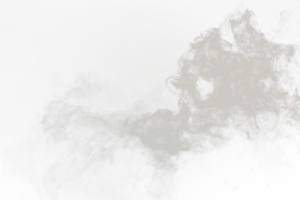 tät fluffig puffar av vit rök och dimma på transparent png bakgrund, abstrakt rök moln, rörelse suddig ut av fokus. rökning slag från maskin torr is flyga fladdrande i luft, effekt textur