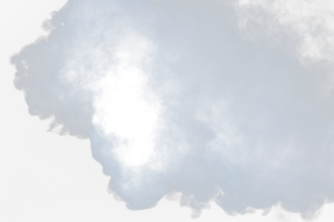 Dense Fluffy Puffs of White Smoke and Fog on transparent png Background, Abstract Smoke Clouds, Movement Blurred out of focus. Smoking blows from machine dry ice fly fluttering in Air, effect texture