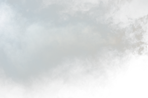 bocanadas densas y esponjosas de humo blanco y niebla sobre fondo png transparente, nubes de humo abstractas, movimiento borroso fuera de foco. golpes de humo de la máquina mosca de hielo seco revoloteando en el aire, textura de efecto