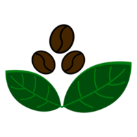 koffie bonen vlak ontwerp png