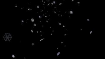 Snowflakes falling on background free video