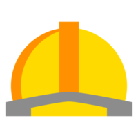 Construction helmet icon flat design png