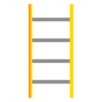 Ladder cone icon flat design png