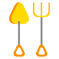 Shovel icon flat design png