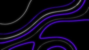 concetto t1 astratto liquido Linee blu viola animazione sfondo con neon effetti video