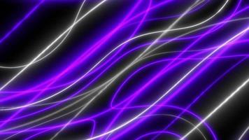 Concept T2 Abstract Liquid Lines Blue Violet Animation Background with Neon Effects