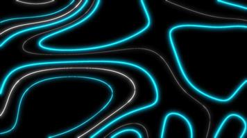 Concept T4 Abstract Liquid Lines Cyan Animation Background with Topographic and Neon Effects video