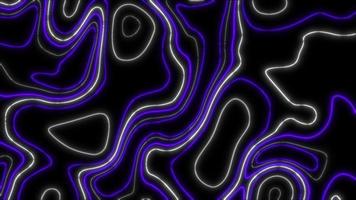 Concept T3 Abstract Liquid Lines Blue Violet Animation Background with Topographic and Neon Effects video