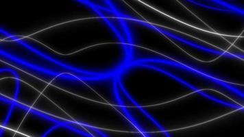 Concept T2 Abstract Liquid Lines Medium Blue Animation Background with Neon Effects video