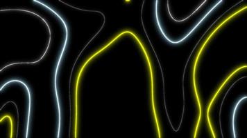 Concept T4 Abstract Liquid Lines Vivid Ferns Neon Color Animation Background with Topographic and Neon Effects video