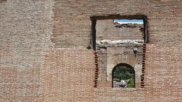 rosso sala basilica romano storico struttura nel il antico greco mondo nel tacchino bergama video